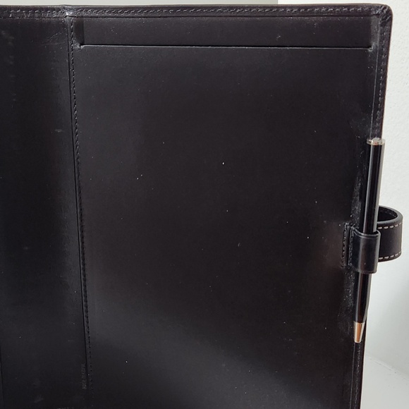 COACH Black Vachetta Leather Planner - Picture 7 of 8